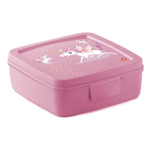 Dětský svačinový box Unicorn – růžový (Snips)