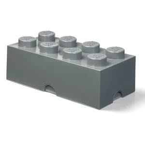 Dětský úložný box LEGO® Rectangle tmavě šedý