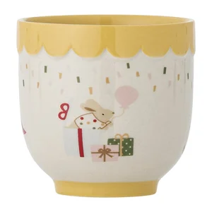 Dětský žlutý/krémový hrnek Celebrate, 150 ml – Bloomingville Mini