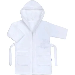 Dětský župan New Baby Sovičky – bílý