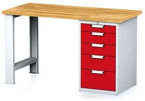 Dílenský pracovní stůl Alfa Mechanic s úložným prostorem