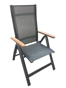 Dimenza Toledo – zahradní polohovací křeslo, černé