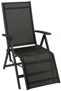 Doppler ACTIVE Relaxační Polohovací Křeslo Černostříbrné