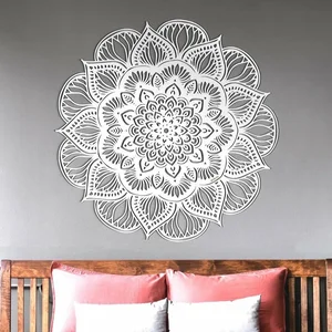 Dřevěná 3D Mandala Lotosový Květ