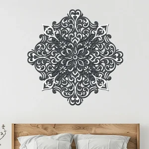 Dřevěná 3vrstvá mandala Pozitivity 60 cm