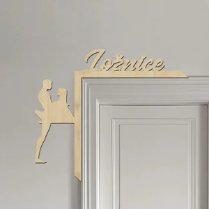 Dřevěná cedulka na roh dveří Ložnice Javor