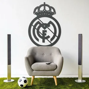 Dřevěná dekorace FC Real Madrid na zeď