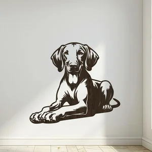 Dřevěná dekorace psa Vizsla Wenge 40x36 cm