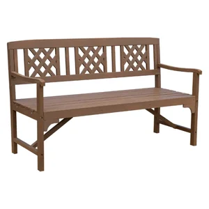 Dřevěná lavička ENELA, hnědá