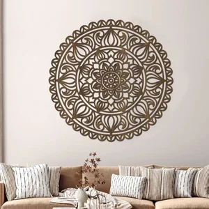 Dřevěná mandala Blahobyt 40 cm s výběrem barev