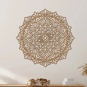 Dřevěná Mandala HOJNOST na Zeď 40 cm
