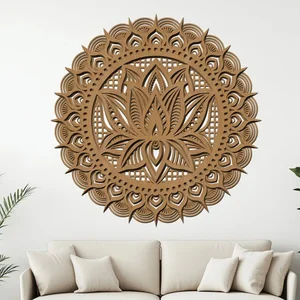 Dřevěná mandala Naděje a Síla 40 cm