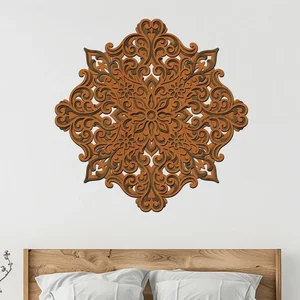 Dřevěná mandala Pozitivity 3 vrstvy 40 cm
