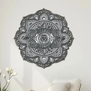 Dřevěná mandala Rovnováhy 60x60 cm