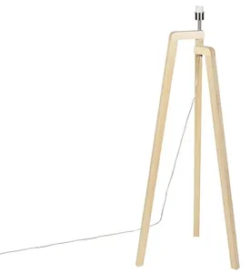 Dřevěná stojací lampa Puros bez stínidla
