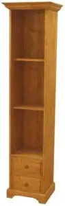 Dřevěná vysoká policová skříň 00172