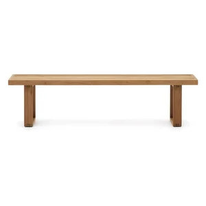 Dřevěná zahradní lavice Canadell – Kave Home, přírodní barva