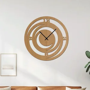 Dřevěné nástěnné hodiny Twist 50x50 cm
