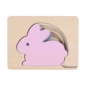 Dřevěné puzzle Rabbit Kindsgut