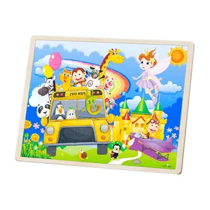 Dřevěné puzzle ZOO – 60 dílků pro děti 3+