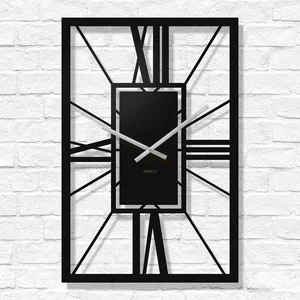 Dřevěné římské hodiny Arch Deco