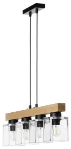 Dřevěné závěsné osvětlení Rustic Radiance