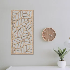 Dřevěný dekorativní panel LEAF II Dub Sonoma 20x40 cm