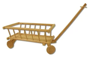 Dřevěný dětský vozík STRAKOŠ AD 261