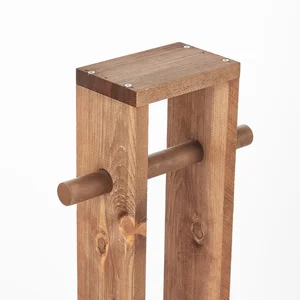 Dřevěný držák na toaletní papír 61 × 14 × 8 cm