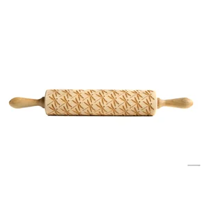 Dřevěný embosovaný váleček na těsto Dragonfly