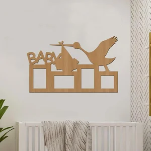 Dřevěný fotorámeček Baby 64x43 cm s možností výběru barvy