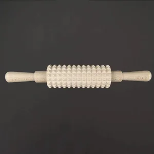 Dřevěný masážní váleček 28 cm