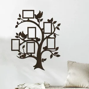 Dřevěný multi-fotorámeček Holubice Wenge 68x83 cm