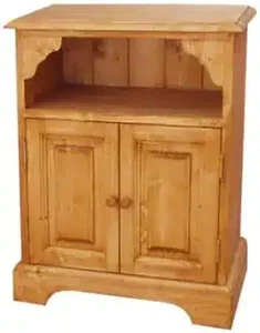 Dřevěný noční stolek s nikou
