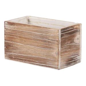Dřevěný obal na květiny AB2207 NAT-S