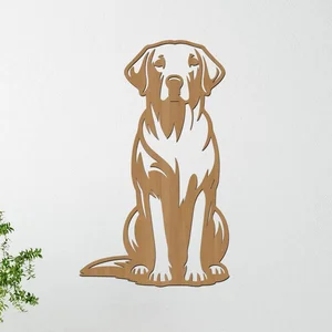 Dřevěný obraz Labradora 24x40 cm Buk
