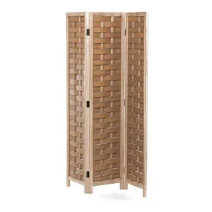 Dřevěný paraván EF-L186 NAT, přírodní