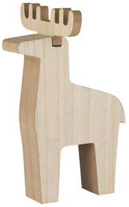 Dřevěný Sob Reindeer Rudolf ve Stojící Pozici - různé velikosti Velikost: S