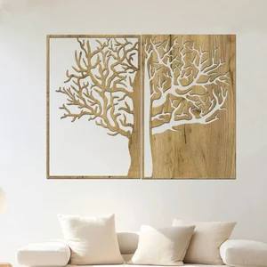 Dřevěný strom DUALITY - 120x90 cm