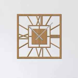 Dřevo Života SQUARE Nástěnné Hodiny 35x35 cm