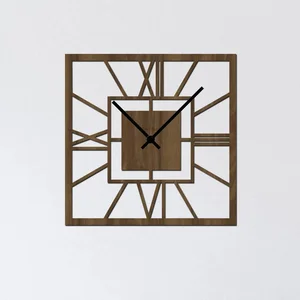 Dřevo života SQUARE nástěnné hodiny 35x35 cm