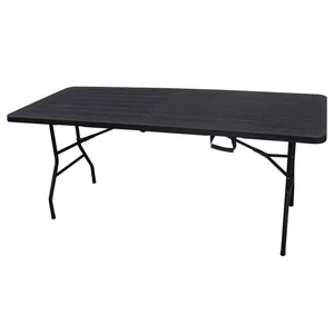 Drivon skládací campingový stůl 180x74 cm, černý