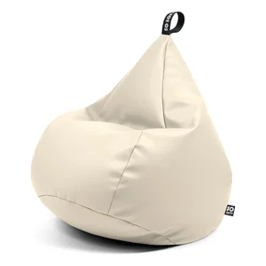 Drop XL Béžový sedací vak z imitace kůže