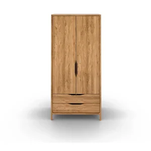 Dubová šatní skříň 96x188 cm, v přírodním odstínu Twig – The Beds