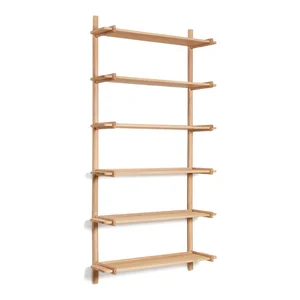 Dubový modulární policový systém 110x202 cm – přírodní Sitra, Kave Home