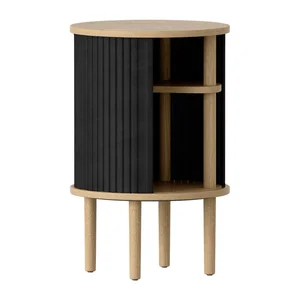 Dubový odkládací stolek Audacious Ø 38 cm UMAGE
