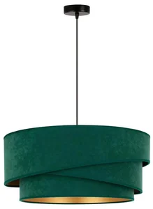 Duolla Lustr na lanko KOBO 45 cm zeleno-zlatý