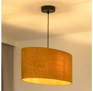 Duolla Ovalní lustr na lanku s E27