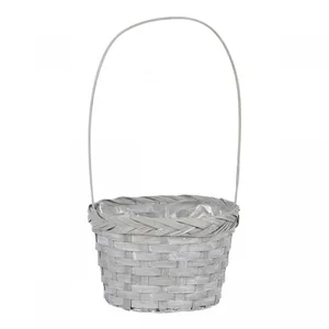 Dušičkový proutěný koš XJ7000 šedý