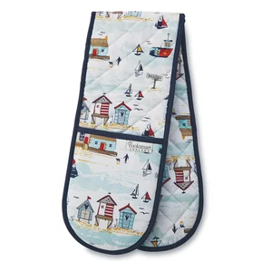Dvojitá bavlněná chňapka Cooksmart Beside The Seaside